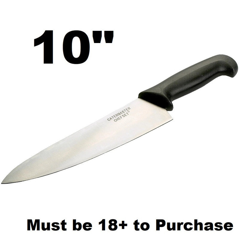 10" COOKS KNIFE - BLACK